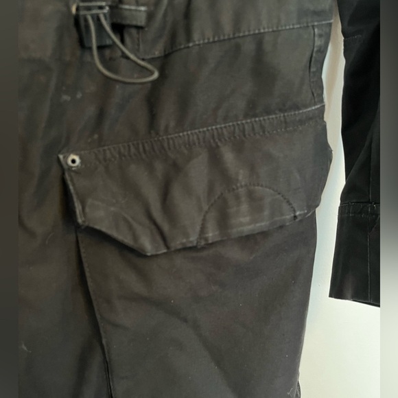 G-Star Raw Black Hooded Parka Jacket size small - Picture 8 of 9